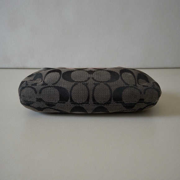 Coach Black Monogram Zippy Wristlet. EUC - Picture 6 of 7